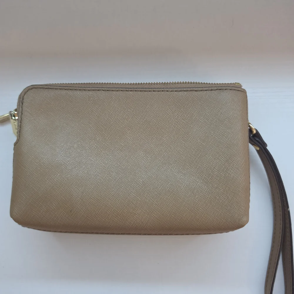 Michael Kors Tan Saffiano Leather Wristlet